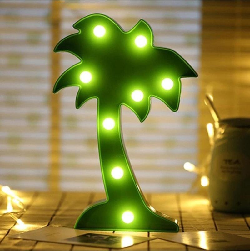 Palm Led Light Decor Led Işıklı Palmiye Ağacı Pilli Led Işık Gün Işığı Led Işık Kır Düğünü Dekorları