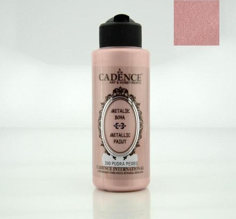 240 Pudra Pembe 120ML Metalik Boya