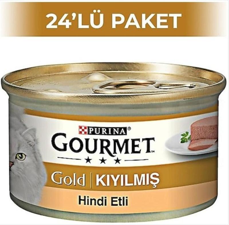 Hindi Etli Yetişkin Kıyılmış Kedi Konservesi 24x85 Gr