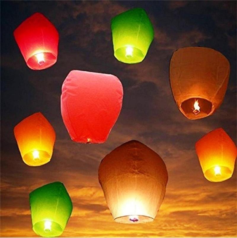 9 Adet Vıp Kalite Yılbaşı Balonu Yılbaşı Dilek Balonu Dilek Feneri Sky Lantern Yırtık Ürün Değildir