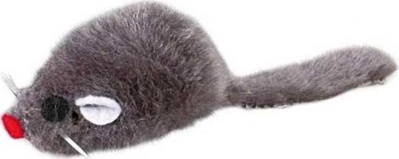 Kedi Oyuncağı Peluş Fare 5cm Gri