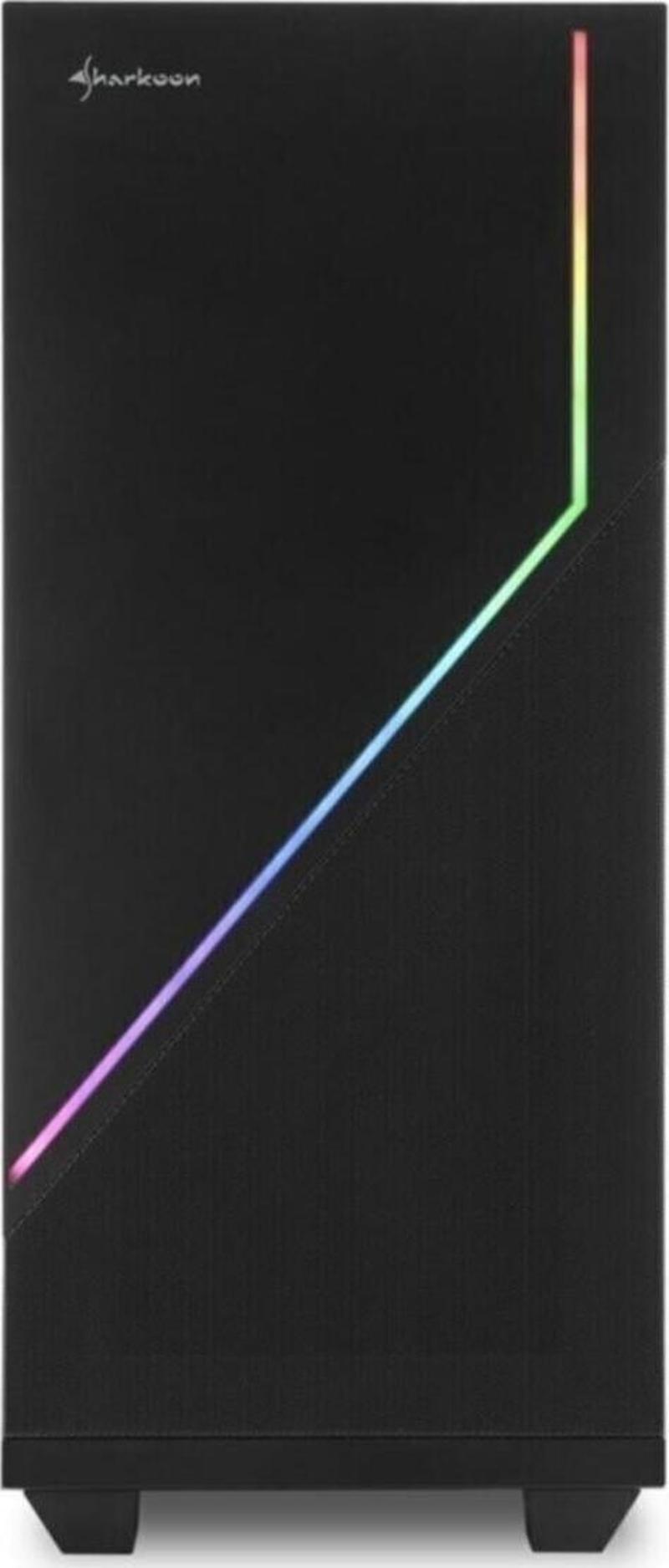 Rgb Flow Argb Usb 3.0 Temperli Cam Atx Mid-tower Gaming Kasa
