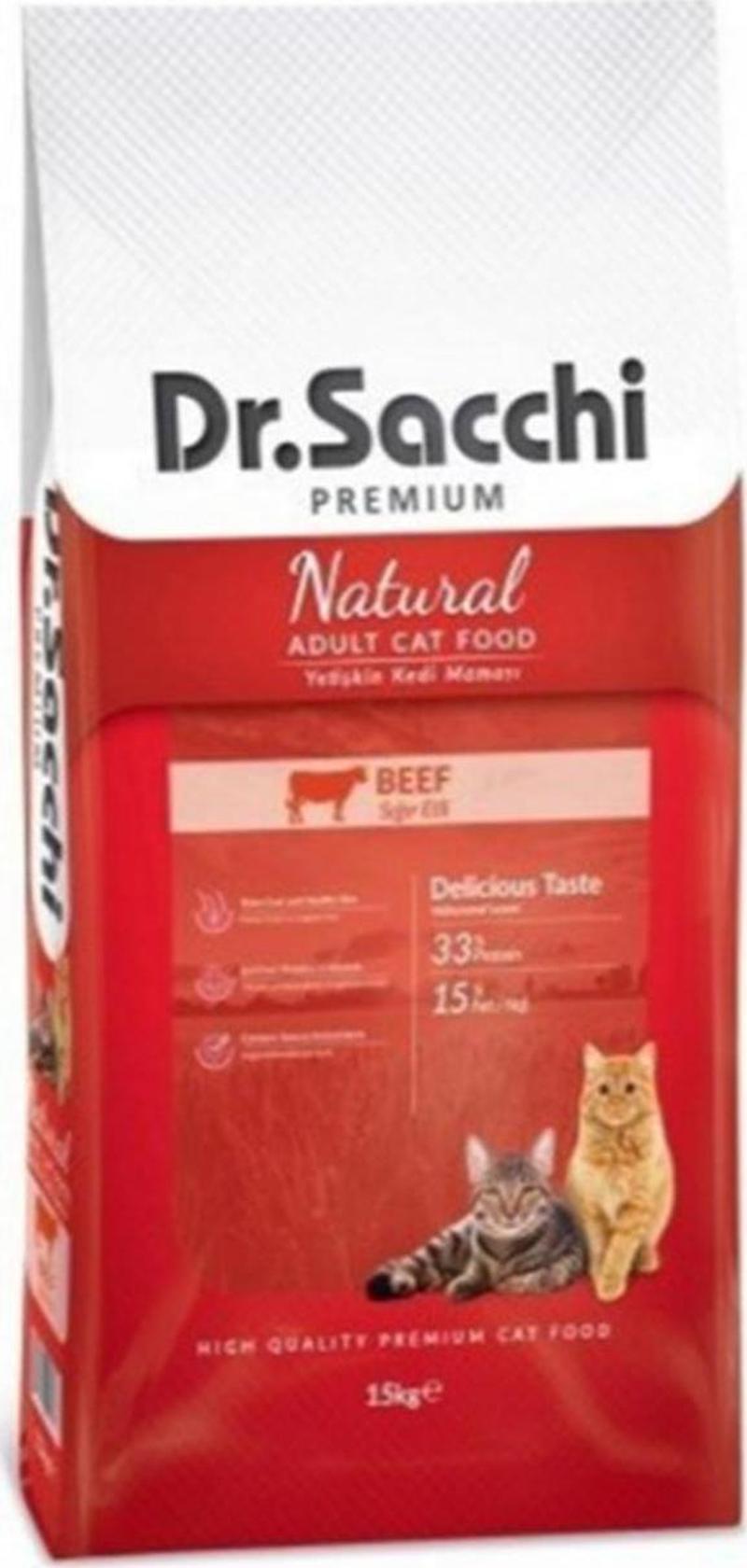 Dr.Sacchi Premium Beef Yetişkin Kedi Maması 15 Kg