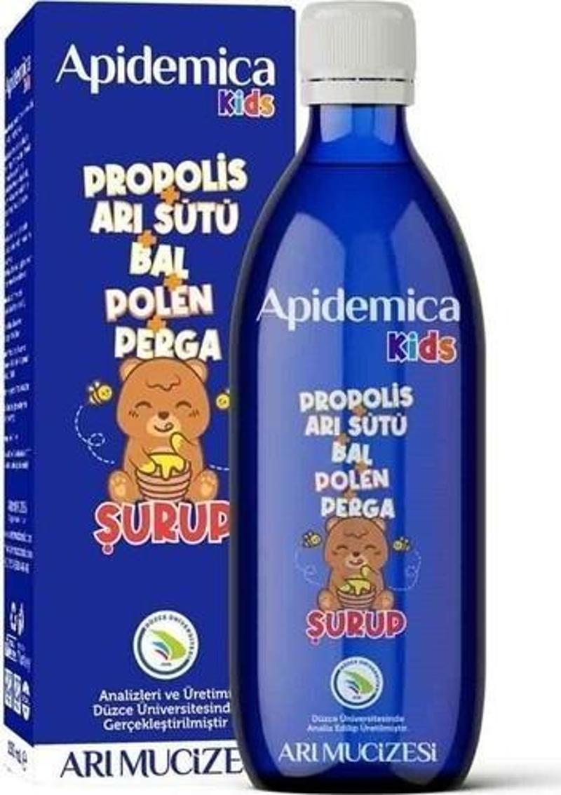 Apidemica Kids Propolis Arı sütü Bal Polen Perga Şurup 150 ML