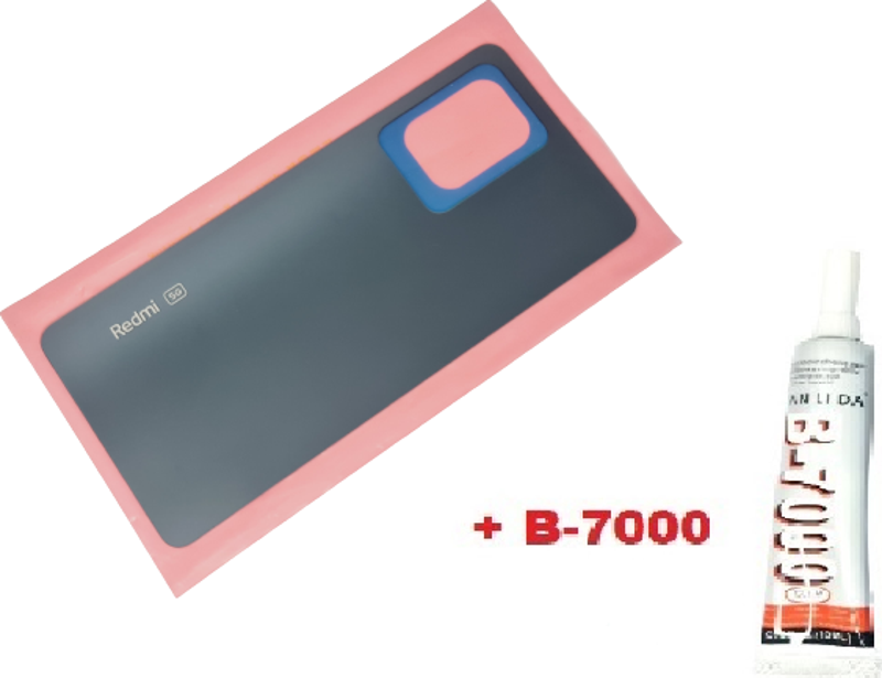 Redmi Note 12 PRO 4g Arka Pil Batarya Kapağı (CAM B-7000) Siyah