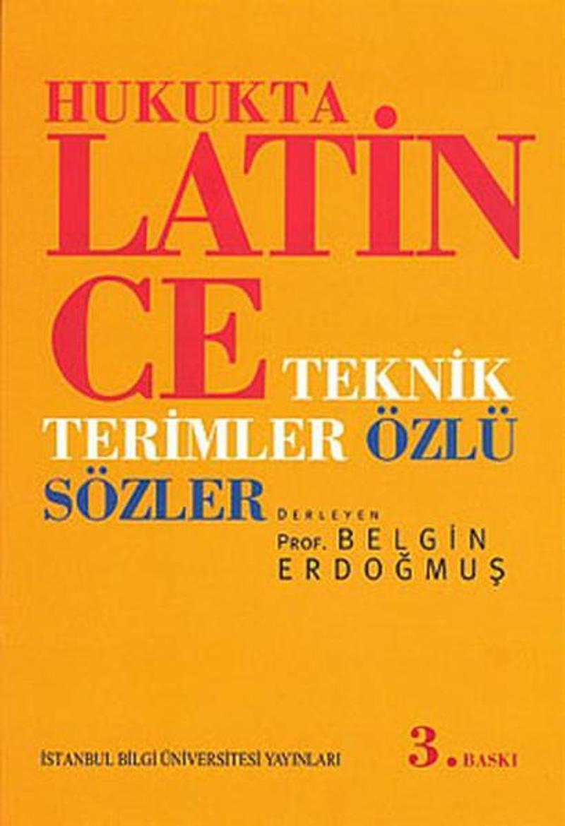 Hukukta Latince Teknik Terimler Sözlüğü