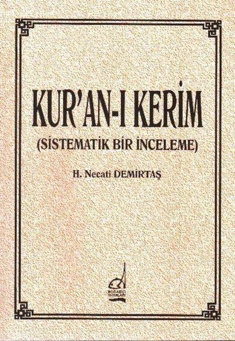 Kuran-ı Kerim(Sistematik Bir İnceleme)