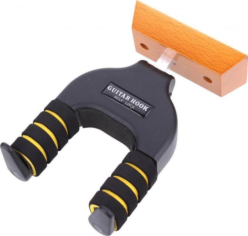 CM407 Ahşap Duvar Gitar Standı Kilitli