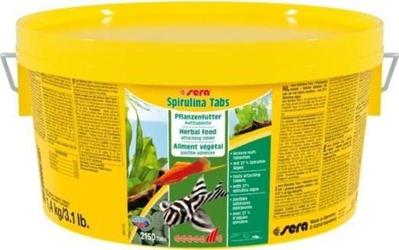 Spirulina 2150 Tabs Otçul Balık Yemi 1,4  kg