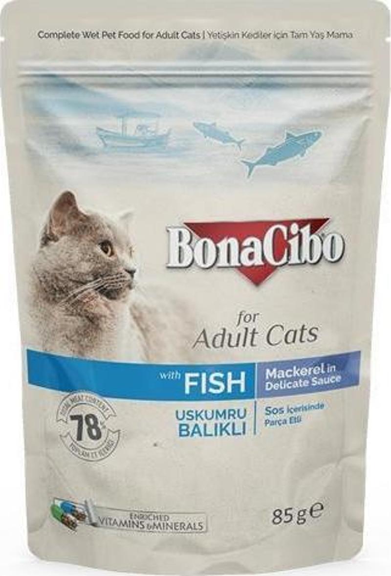 Pouch Balıklı Kedi Konservesi 85 gr