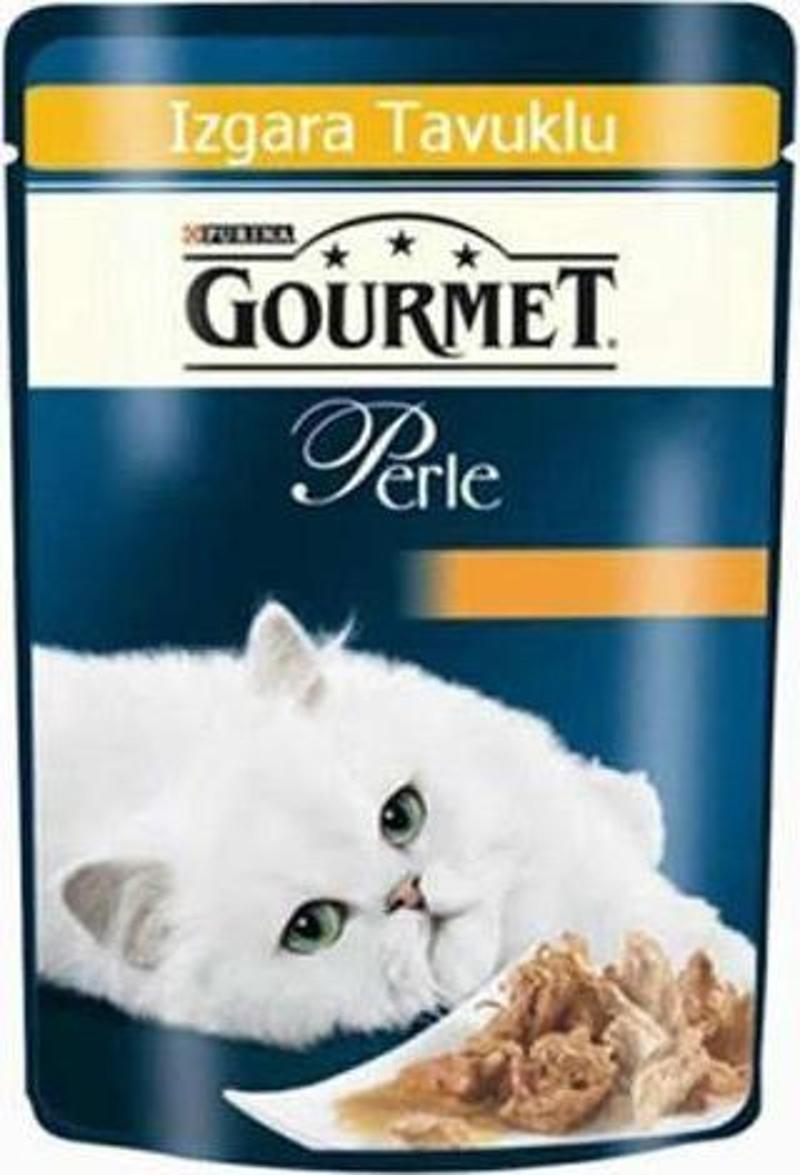 Gourmet Perle Izgara Tavuklu Yaş Kedi Maması 85 Gr