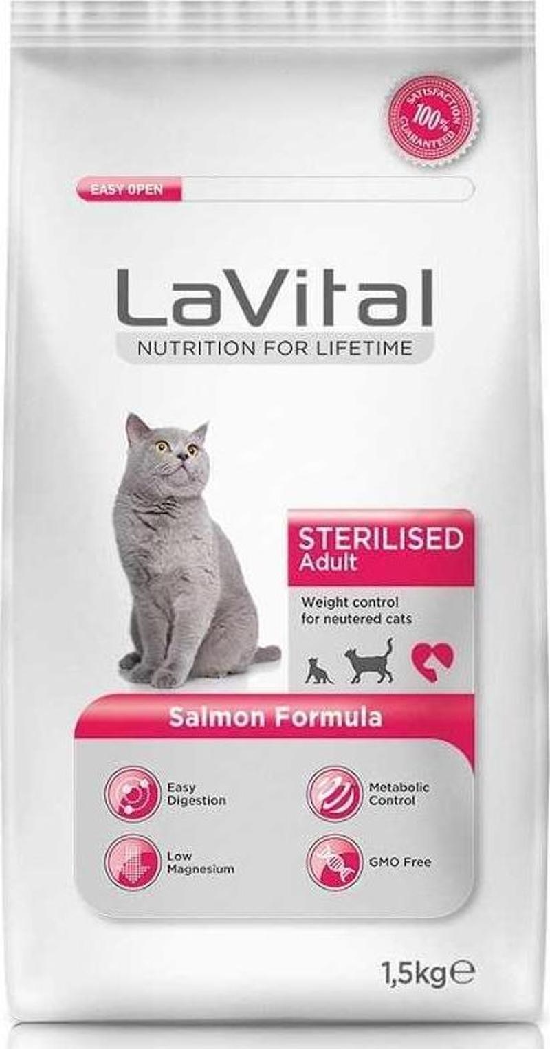 Sterilised Somonlu Kısır Kedi Maması 1,5 Kg