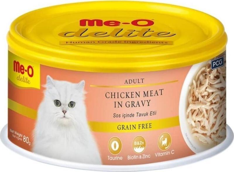 Delite Tavuklu Tahılsız Kedi Konservesi 80 Gr