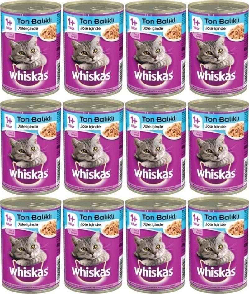 Konserve Kedi Maması Ton Balıklı 400 Gr X 12 Adet