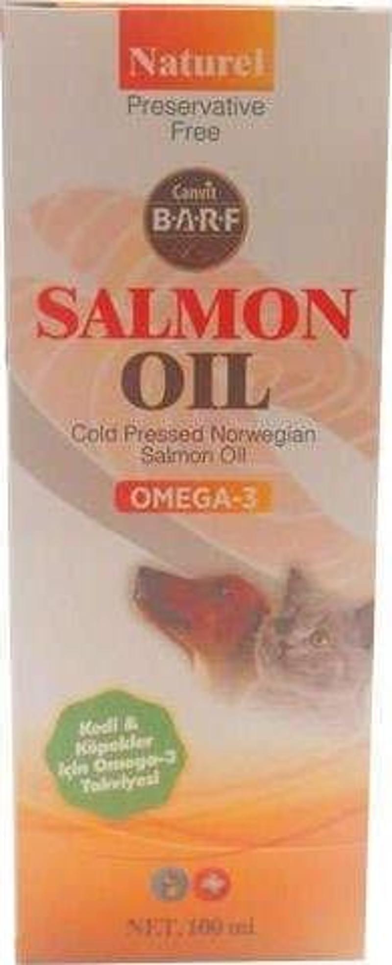 Barf Salmon Oil Kedi Köpekler İçin Balık Yağı 100 ML