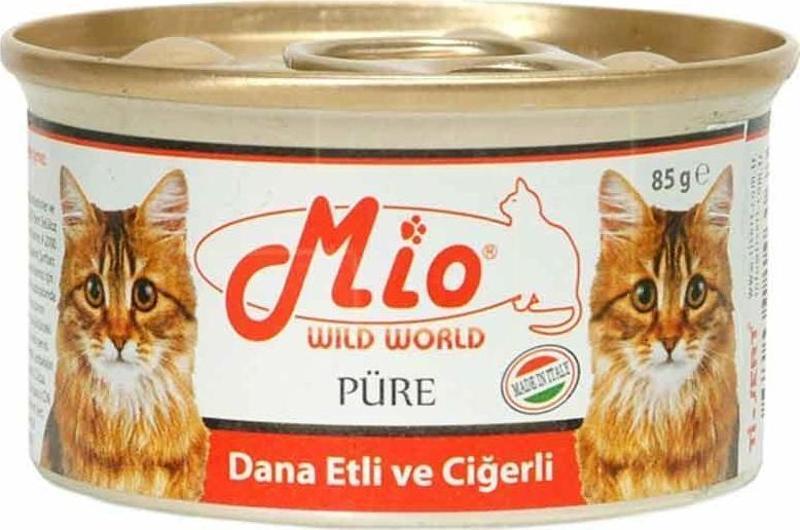 Dana Etli Ve Ciğerli Püre Konserve Kedi Maması 85 gr