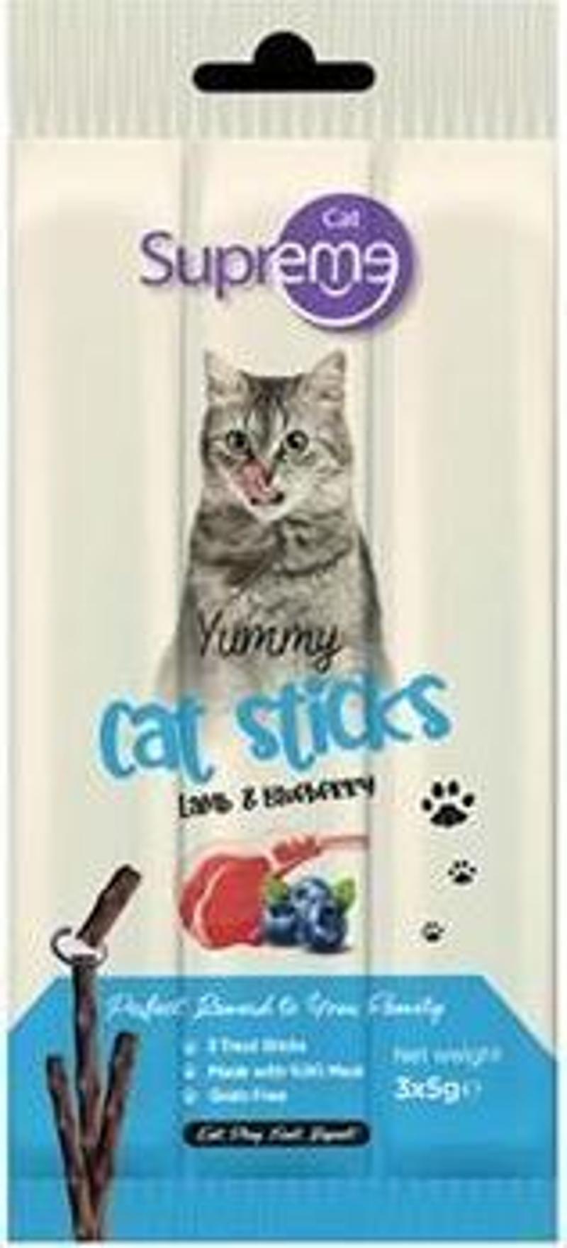 Cat Sticks Kuzulu Yaban Mersinli Kedi Ödül 3*5 Gr