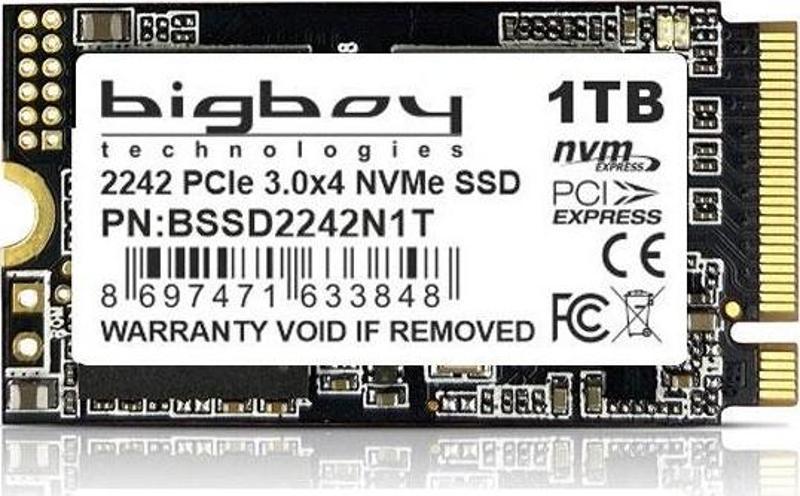 1TB 22x42mm PCIe 3.0 x4 M.2 NVMe Notebook SSD