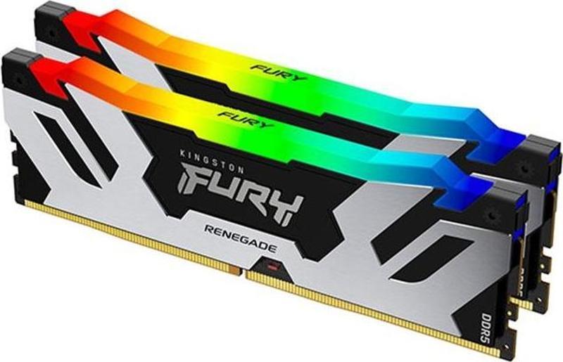 Kingston FURY Renegade RGB 64GB DDR5 6000MHz CL32 Performans Ram Kit (2x32GB)