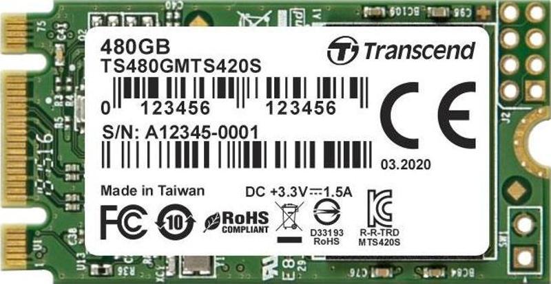 MTS420S 480GB 22x42mm M.2 Ultrabook SSD