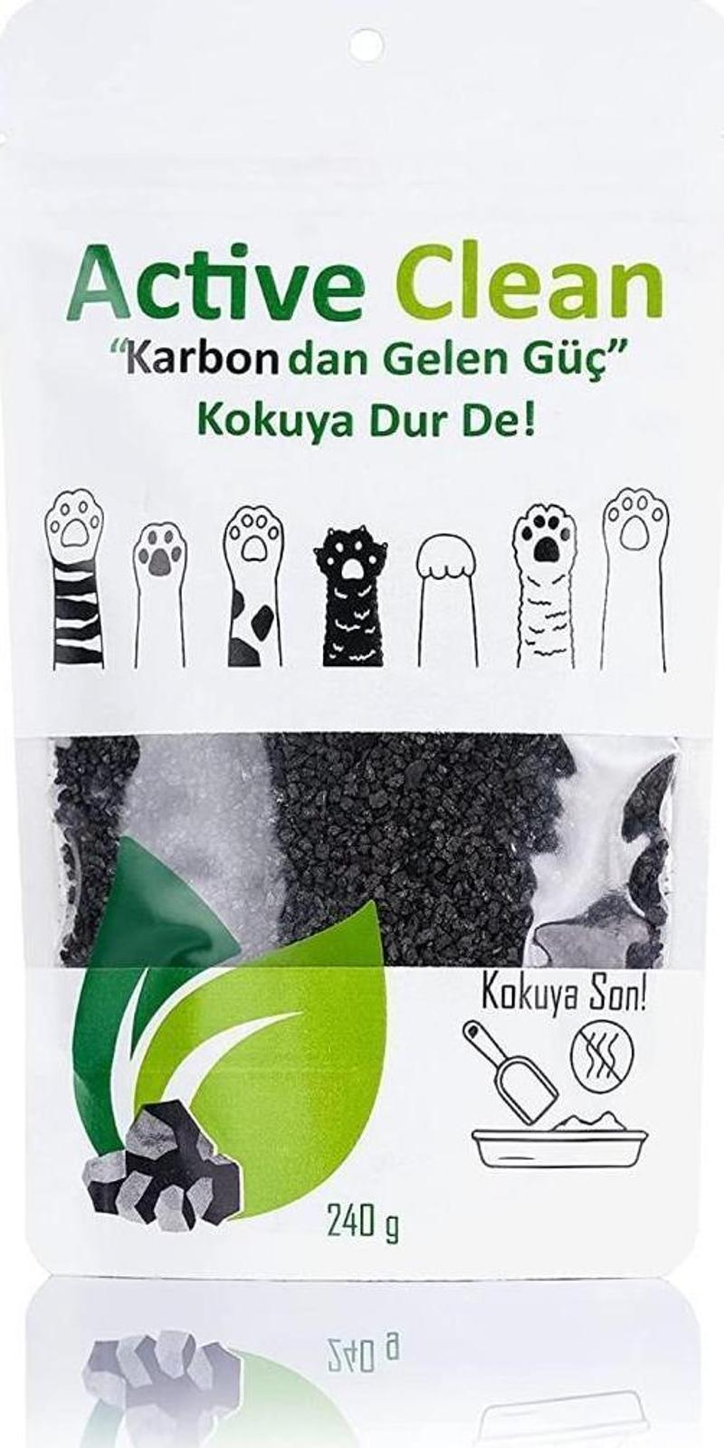 Active Clean Active Carbon Kedi Kumu Koku Giderici 240 gr