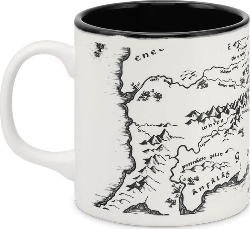 The Lord Of The Rings Middle Earth Map Mug Kupa