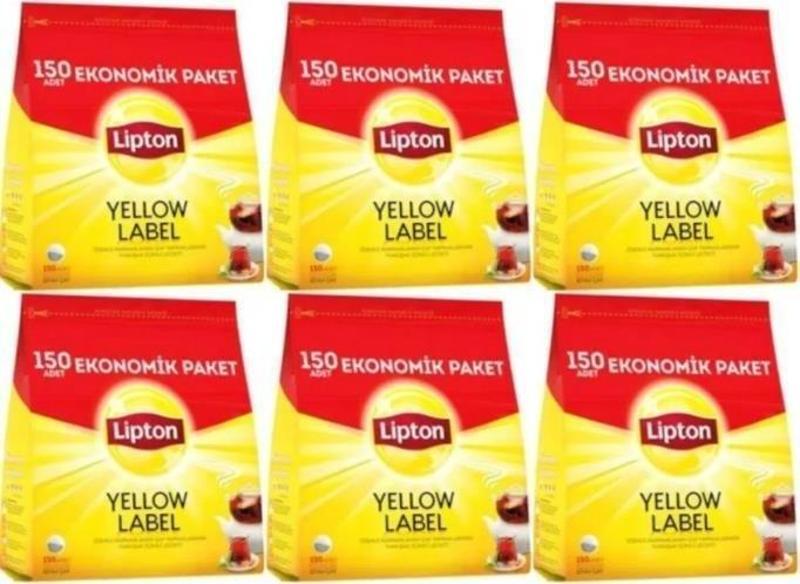 Yellow Label Demlik Siyah Poşet Çay 150 Adetli 6 Paket