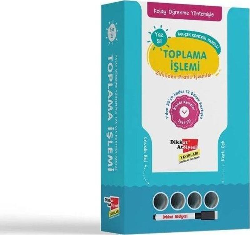 Kolay Öğrenme Yöntemiyle - Yaz Sil Toplama İşlemi Oyunu