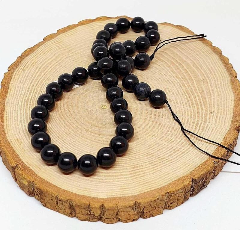 Shungite (Şungit) Taşı Dizi 10mm