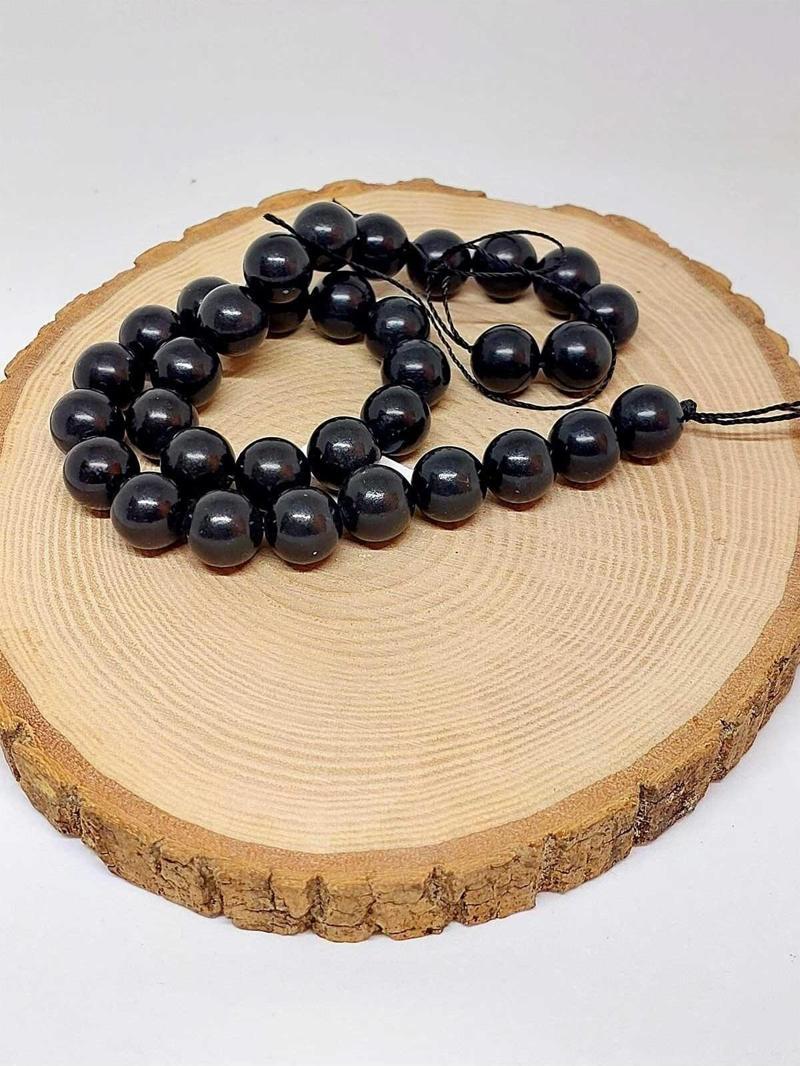 Shungite (Şungit) Taşı Dizi 12mm