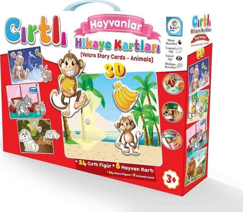 Hayvanlar  Cırtlı Hikaye Kartları