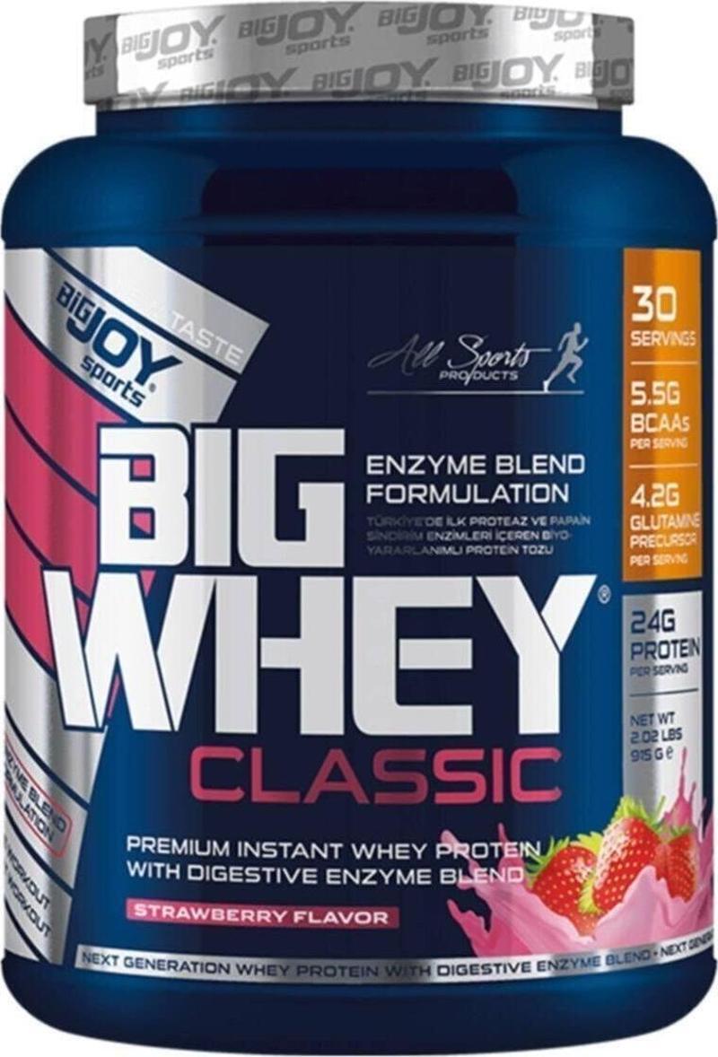 Bigjoy Big Whey Classic Whey Protein Tozu 915 gr Çilek Aromalı