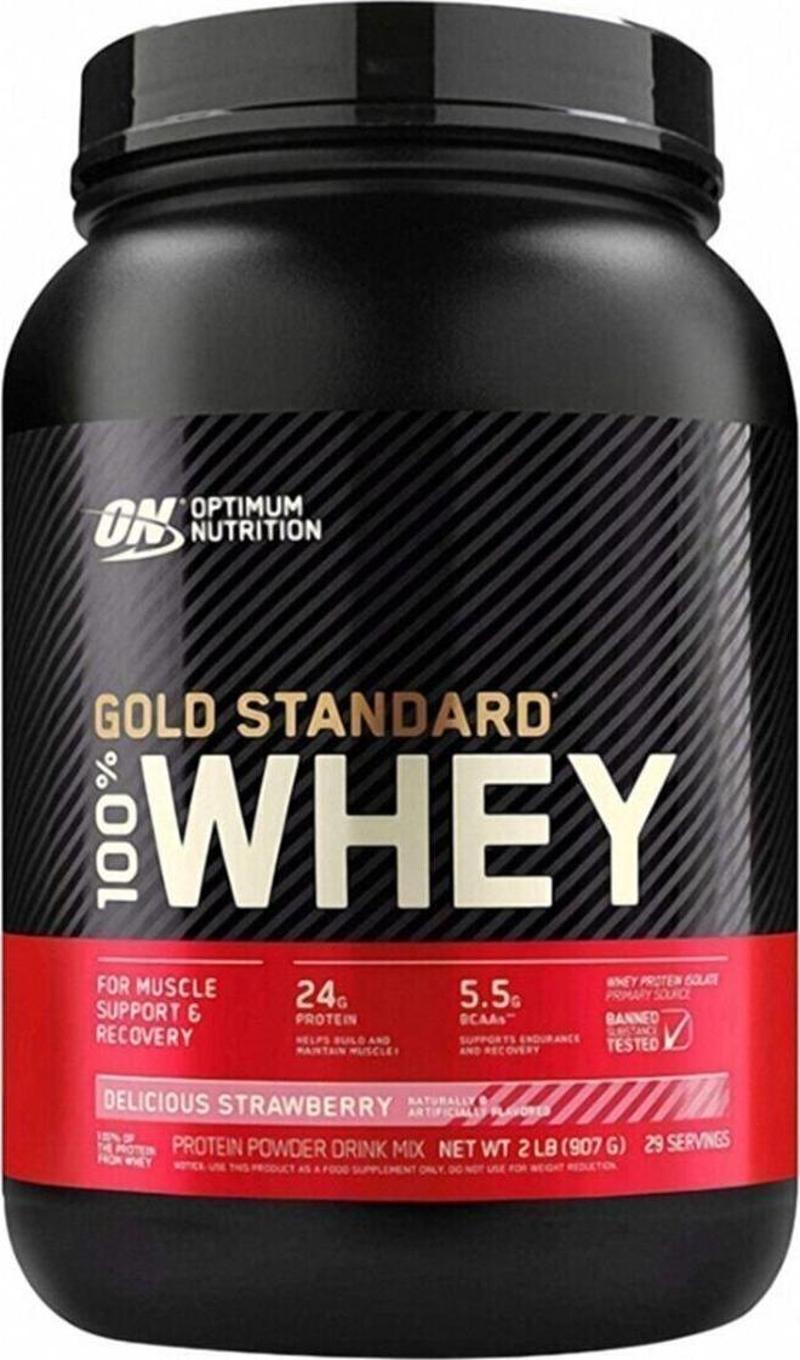 Optimum Gold Standard Whey Protein Tozu 908 gr Çilek Aromalı