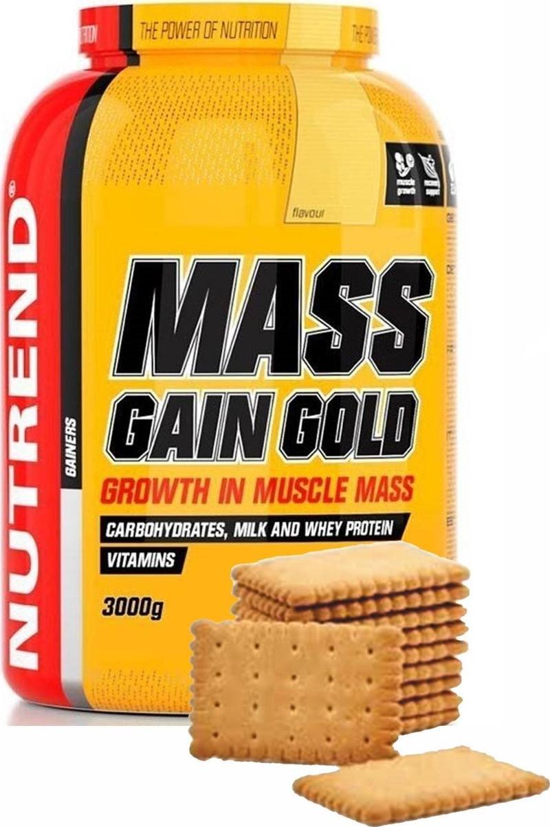 Mass Gain Gold 3000 Gr Bisküvi Aromalı  Karbonhidrat Hacim Vücut Geliştirme