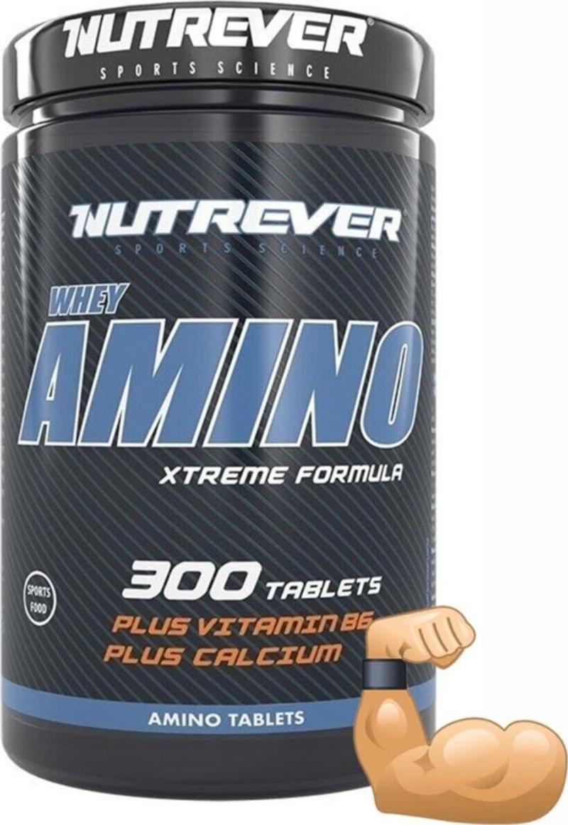 Whey Amino 300 Tablet Aminoasit Bcaa Kas Artırıcı Güçlendirici Takviye Gıda