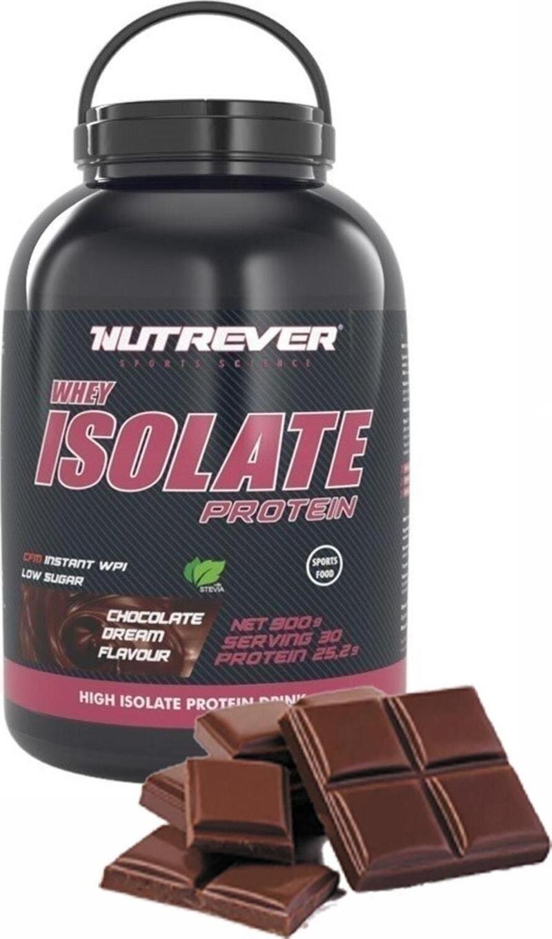 Whey Isolate Çikolata Aromalı Izole Protein Tozu 900 gr