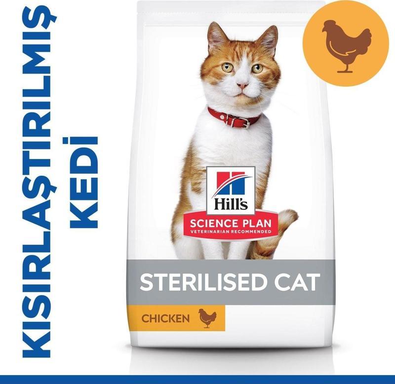 Sterilised Yetişkin Tavuklu Kedi Maması 10 Kg