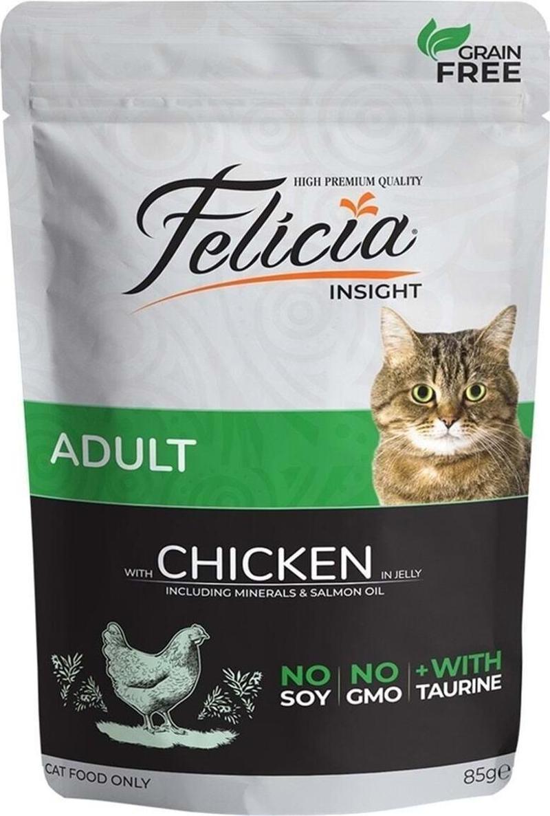 Tahılsız 85 Gr Adult Chicken Pouch Kedi Maması