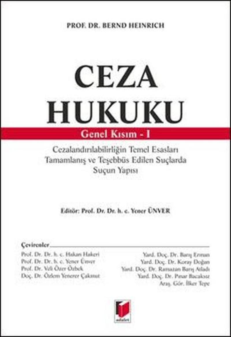 Ceza Hukuku Genel Kısım-I