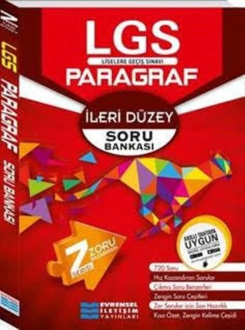 8.Sınıf LGS İleri Düzey Z Serisi Paragraf Soru Bankası