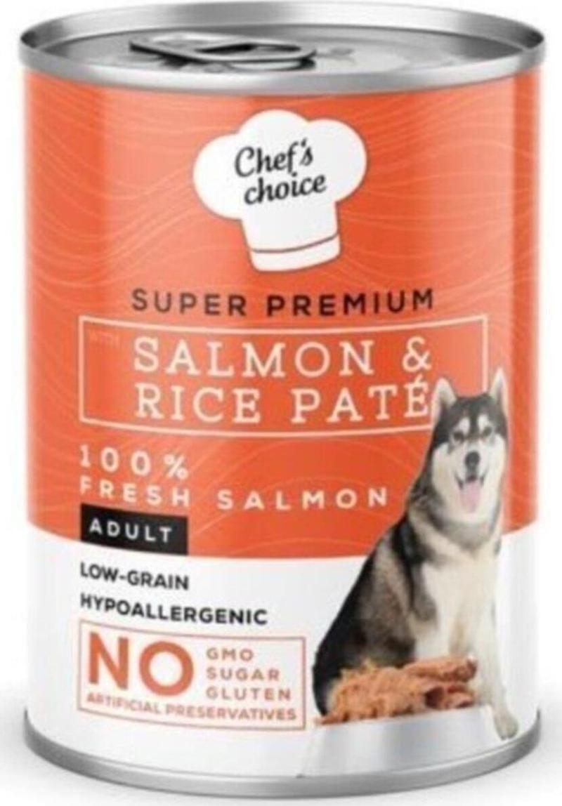 Chefs Choice Pate Salmon&rice Somon Pirinçli Köpek Yas Mamasi 400 Gr