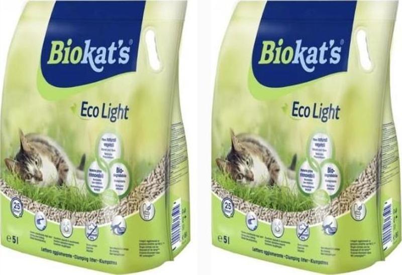 Biokats Eco Light Pelet Kedi Kumu 2X5 Lt