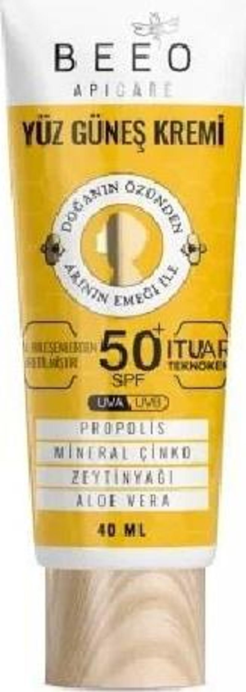 Bee'o Apicare Propolis Yüz İçin Güneş Kremi SPF50 40 ml