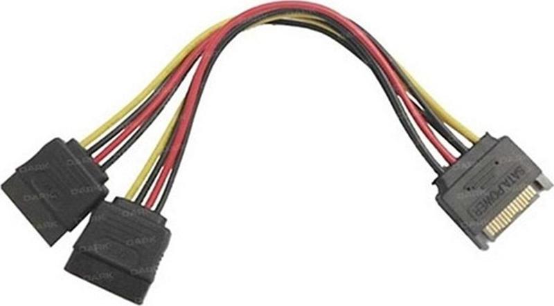 P202 15Pin Sata - 2X15Pin Sata Dönüştürücü Kablo