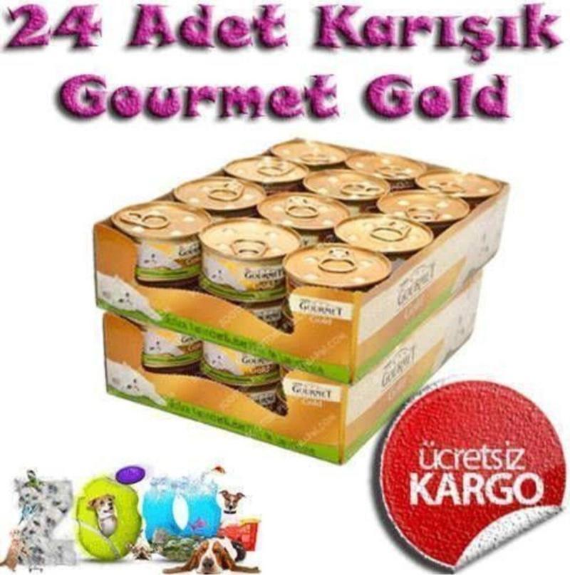 Gold Karışık 24 Adet Kedi Yaş Maması