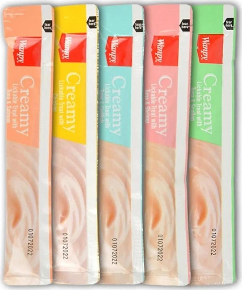 Creamy Cat Treat Karışık Krema Sıvı Kedi Ödül Maması (5'li 14 Gr) X 2 Adet