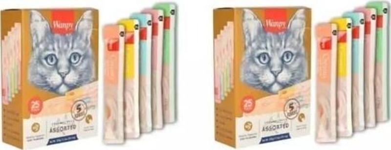 Karışık Kedi Sıvı Ödülü 14 gr 25li  2 Eko Paket