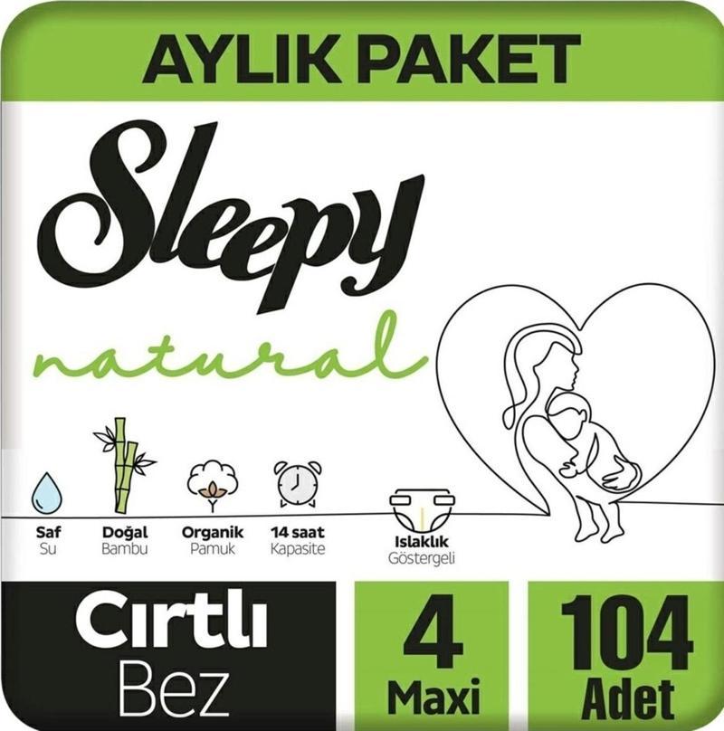 Natural Bebek Bezi Maxi 4 No 104 Lü