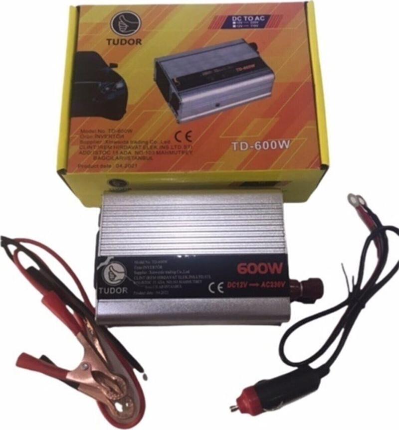 Oto Çakmağından 2-220 Volt Çevirici 600 Watt Üniversal Girişli Sinüs İnverter