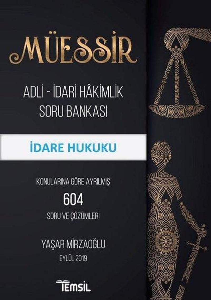 Müessir İdare Hukuku-Adli İdari Hakimlik Soru Bankası